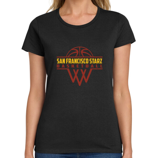 San Francisco Starz Ladies Heavy Cotton 100% Cotton T Shirt Thumbnail